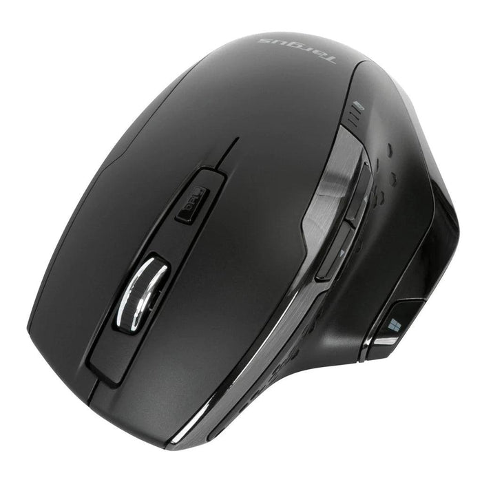 Targus - Mouse Bluetooth 7 Button Ergonomic Antimicrobial 2 AA Batteriesincluded PC/Mac - Black (AMW584GL)