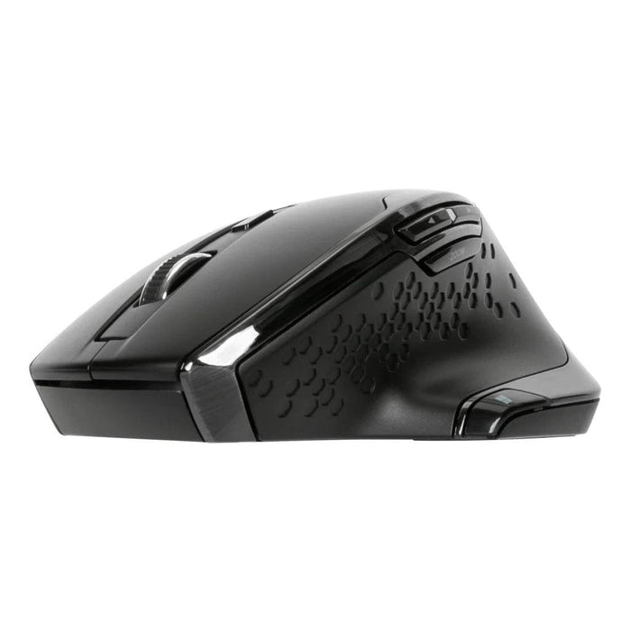 Targus - Mouse Bluetooth 7 Button Ergonomic Antimicrobial 2 AA Batteriesincluded PC/Mac - Black (AMW584GL)