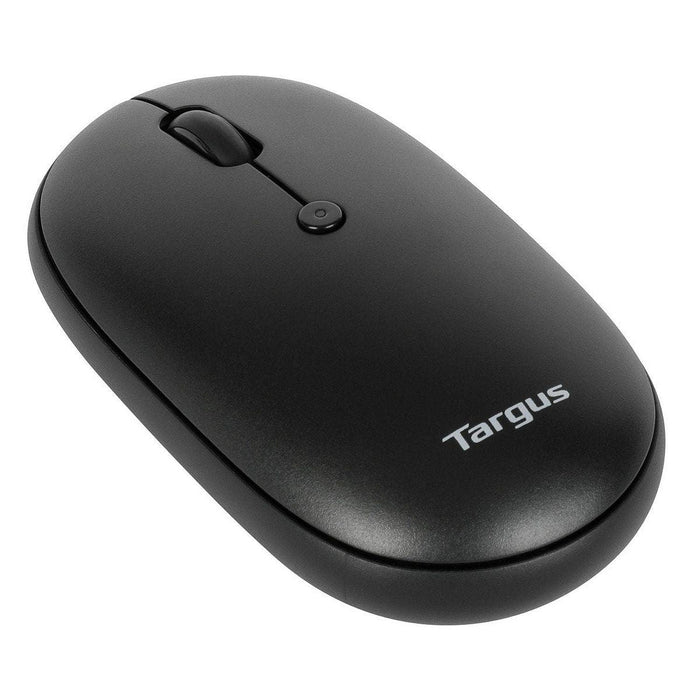 Targus - Mouse Bluetooth Compact Antimicrobial Ambidextrous Multi - Device up to 3 PC/Mac - Black - Limolin 