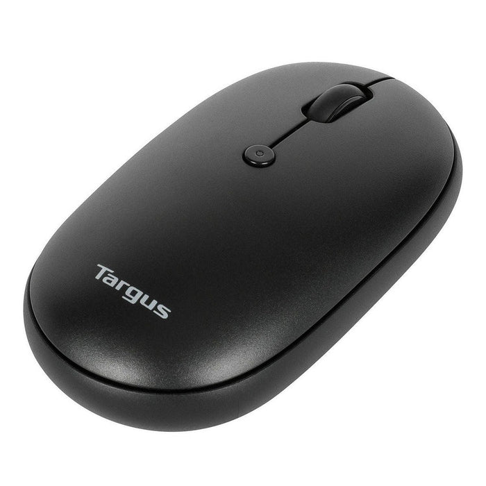 Targus - Mouse Bluetooth Compact Antimicrobial Ambidextrous Multi - Device up to 3 PC/Mac - Black - Limolin 