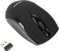 Targus - Mouse Wireless Optical Ergonomic Ambidextrous 1600dpi PC/Mac - Matte Black