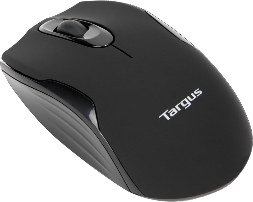 Targus - Mouse Wireless Optical Ergonomic Ambidextrous 1600dpi PC/Mac - Matte Black