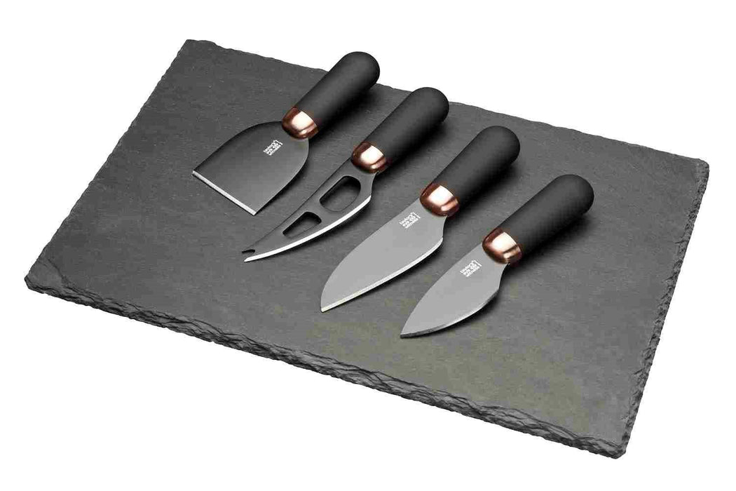 Taylors Eye Witness - 4PC CHEESE KNIFE SET AND SLATE BOARD - Limolin 