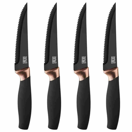 Taylors Eye Witness - Brooklyn 4pc Steak Knife Set - Copper Bolster - Limolin 