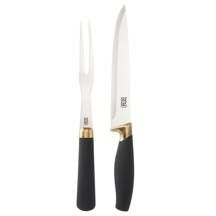 Taylors Eye Witness - Brooklyn Brass 2 Pc Carving Set - Limolin 