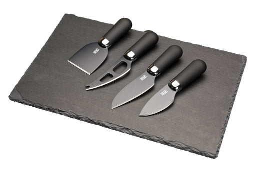 Taylors Eye Witness - BROOKLYN CHROME CHEESE SET W/SLATE BOARD - Limolin 