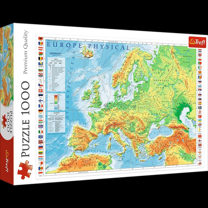 Trefl - European Map (1000-Piece Puzzle) - Limolin 