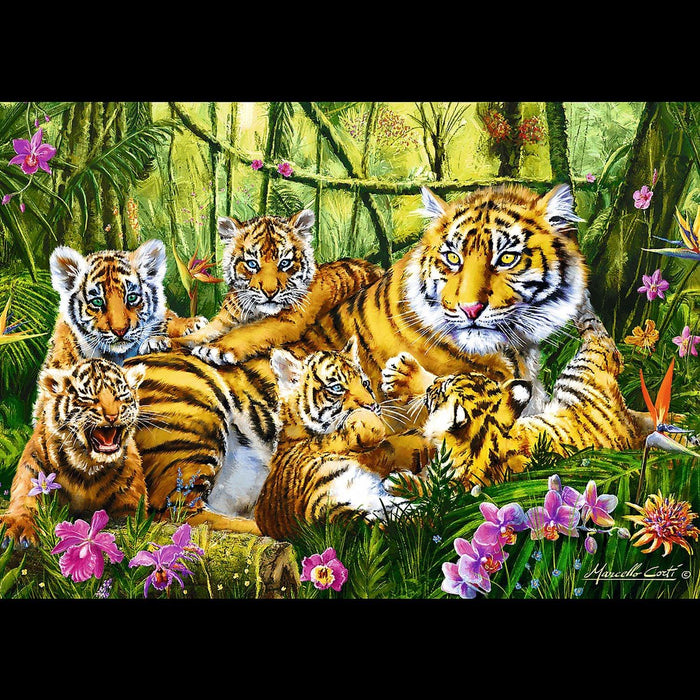 Trefl - Family of Tigers (500-Piece Puzzle) - Limolin 