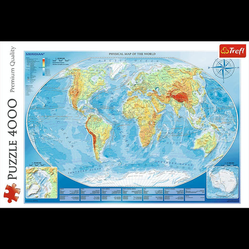 Trefl - Large Map of The World (4000-Piece Puzzle) - Limolin 