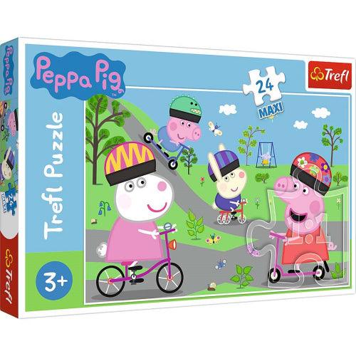 Trefl - Puzzle - Maxi Peppa Active Day - 24Pieces