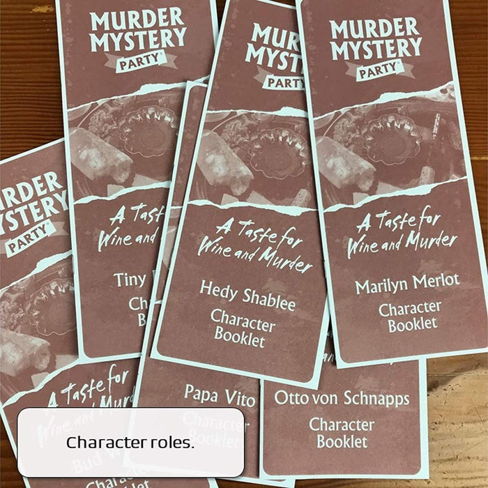 University Games - A Taste for Wine and Murder - Murder Mystery Games - Limolin 