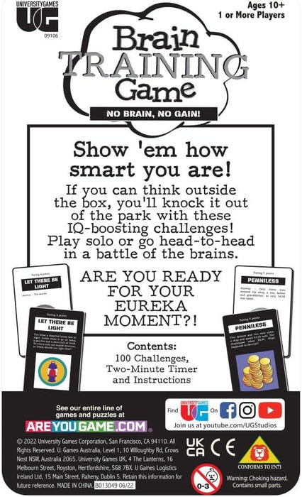 University Games - Brain Training Game Tin