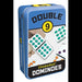 University Games - Dominoes - Chickenfoot - Double 9 - Color - Tin