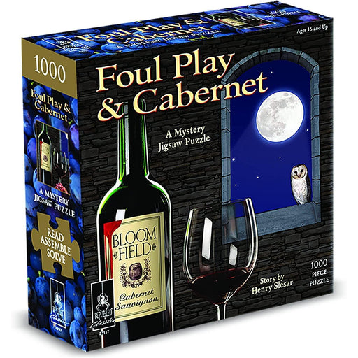 University Games - Foul Play & Cabernet - Classic Mystery Jigsaw Puzzle (1000-Piece Puzzle) - Limolin 