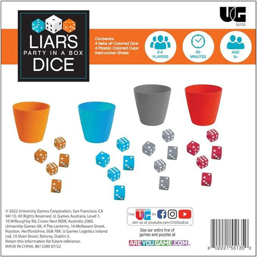 University Games - Liar'S Dice Party In A Box