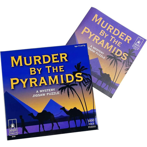 University Games - Murder By The Pyramids - Classic Mystery Jigsaw Puzzle (1000-Piece Puzzle) - Limolin 