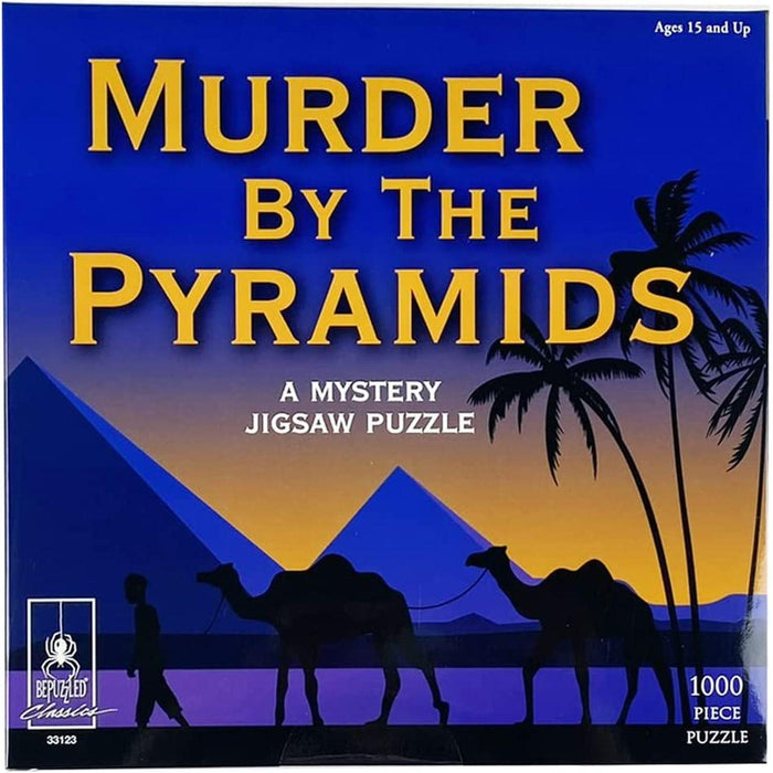 University Games - Murder By The Pyramids - Classic Mystery Jigsaw Puzzle (1000-Piece Puzzle) - Limolin 