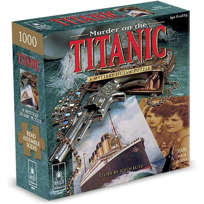 University Games - Murder On The Titanic - Classic Mystery Jigsaw Puzzle (1000-Piece Puzzle) - Limolin 