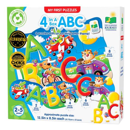 University Games - My First Puzzle Sets - 4-in-A-Box Puzzles - Abc