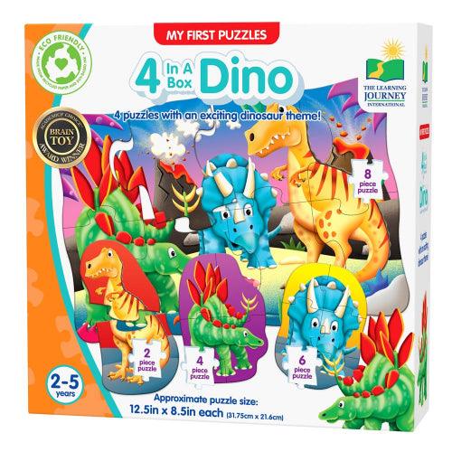 University Games - My First Puzzle Sets - 4-in-A-Box Puzzles - Dino