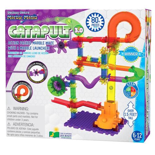 University Games - Techno Gears Marble Mania - Catapult - 80Pcs