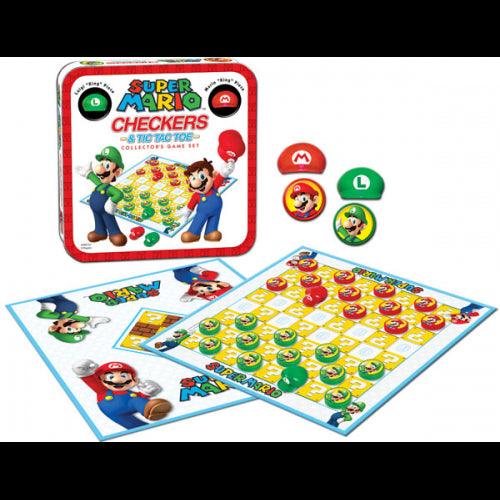 USAopoly - TIC TAC TOE/CHECKERS - SUPER MARIO VS LUIGI