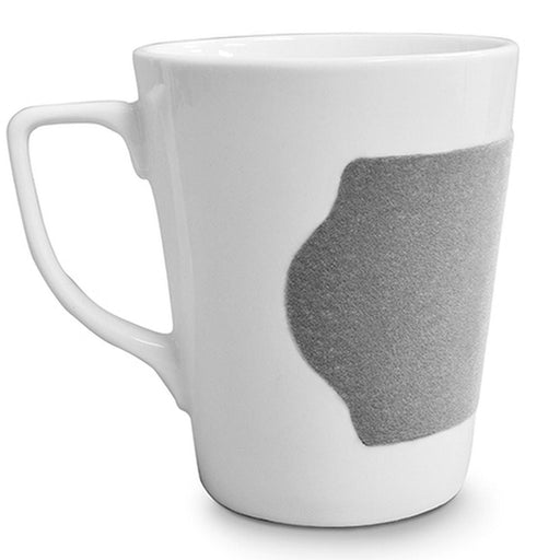 Velour - Grey Band Porcelain Mug with Handle - Limolin 