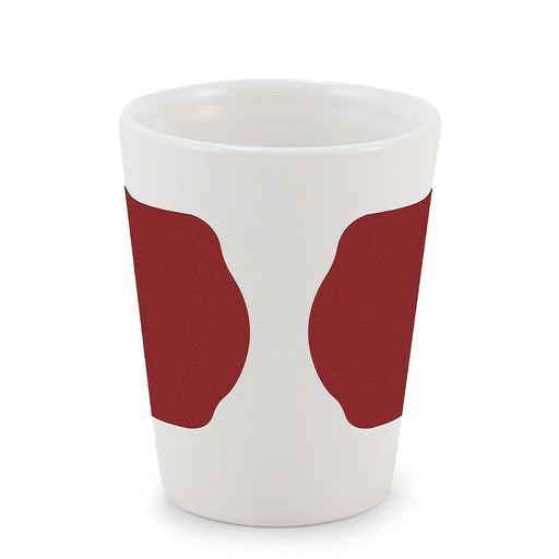 Velour - Red Band Porcelain Mug - Limolin 