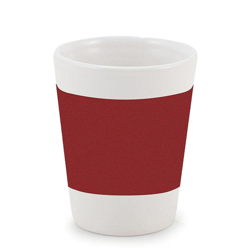 Velour - Red Band Porcelain Mug - Limolin 