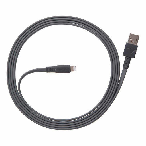 Ventev - Charge & Sync Lightning MFI to USB-A 6ft Flat Cable Grey - Limolin 