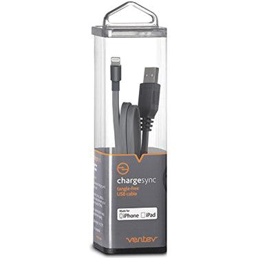 Ventev - Charge & Sync Lightning MFI to USB-A Cable 3.3ft Gray - Limolin 