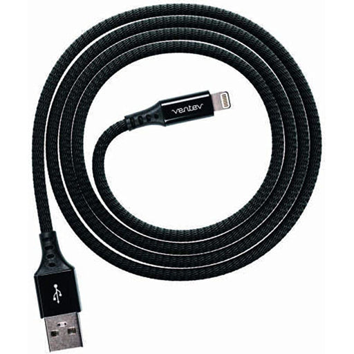 Ventev - Charge & Sync Lightning MFI to USB-A Cable 4ft Alloy Black - Limolin 
