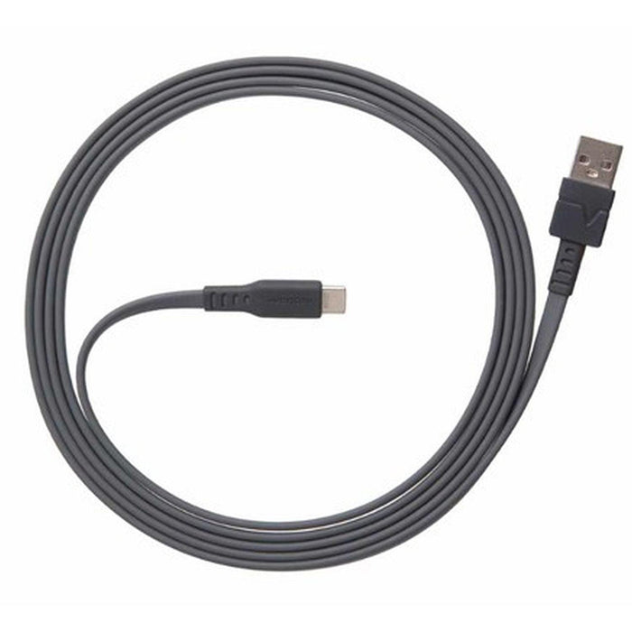 Ventev - Charge & Sync Lightning MFI to USB-C 6ft Flat Cable - Gray - Limolin 