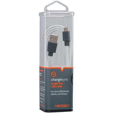 Ventev - Charge & Sync USB-A to USB-C 2.0 Cable 3ft White - Limolin 