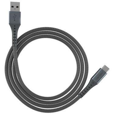 Ventev - Charge & Sync USB-C to USB-A Cable 10ft Alloy - Steel Gray (AC10 - STL256519) - Limolin 