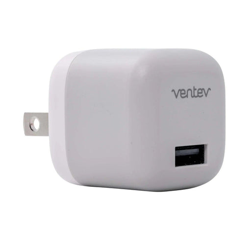 Ventev - Wall Charger 1 Port 12W 2.4amp USB-A - White & Grey - Limolin 