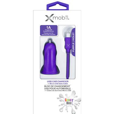 Xmobil - Colour Blast Micro USB 3ft with Bonus Car Charger 1amp - Limolin 