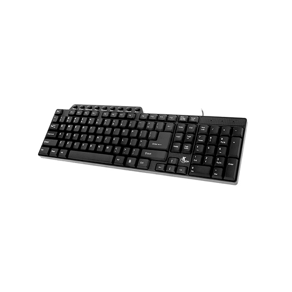 Xtech - Keyboard Multimedia Wired USB Windows 101 Black (XTK - 160E) - Limolin 