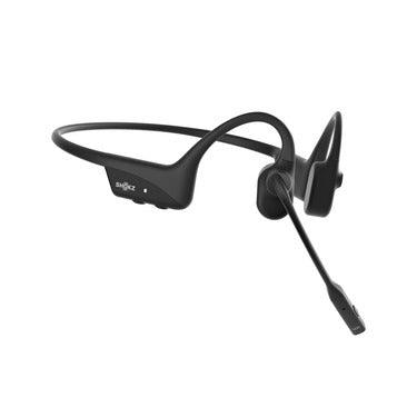 Shokz - OpenComm2 Bluetooth Stereo Headset with Noise Cancelling Boom Mic with Mute Button - Bone Conduction - Water Resistant IP55 - 16Hr Talk Time- Black