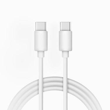 HyperGear - Charge & Sync PD USB-C to USB-C Cable 3ft PD up to 3Amp BULK - White