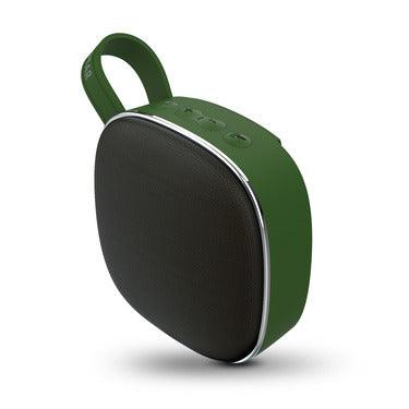 HyperGear - Speaker Bluetooth Fabrix Mini Woven Fabric 3W Portable Built in Mic & Controls Big Sound Small Size Carry Strap - 3hr Battery Life - Green