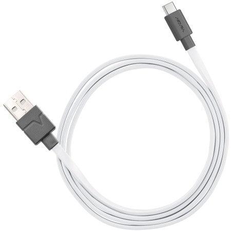 Ventev - Charge & Sync USB-C to USB-A Cable 6ft Flat - White