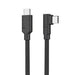 Alogic - Charge & Sync USB-C to USB-C Right Angled 6ft Double Braided Extremely Strong Cable 100W Power Delivery Elements Pro - Black