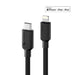 Alogic - Charge & Sync USB-C to USB-A Double Braided Extremely Strong Cable 6ft Elements Pro 480Mbps - Black