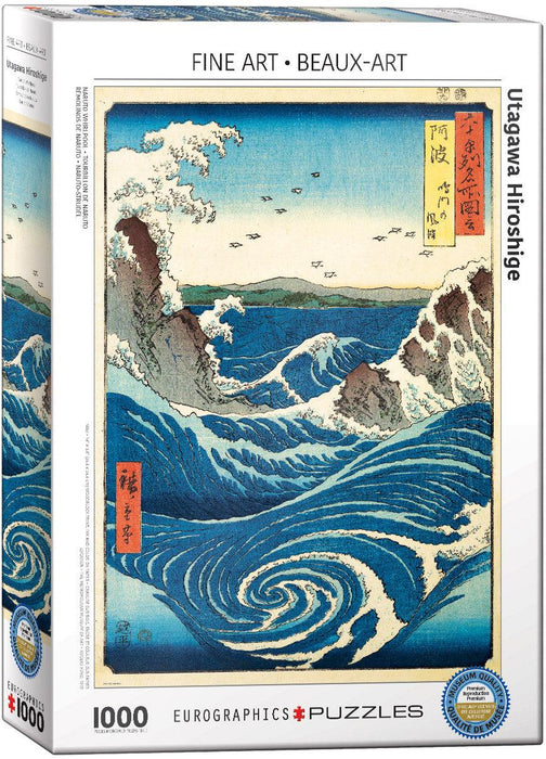 Eurographics - Naruto Whirlpool by Utagawa Hiroshige (1000pc Puzzle)