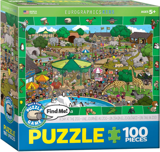 Eurographics - A Day at the Zoo - Spot & Find (100pc Puzzle)