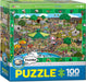 Eurographics - A Day at the Zoo - Spot & Find (100pc Puzzle)