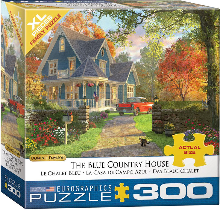 Eurographics - The Blue Country Home by Dominic Davison (300 pc -  XL Puzzle Pieces)