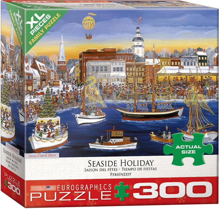 Eurographics - Seaside Holiday by Carol Dyer (300 pc -  XL Puzzle Pieces)