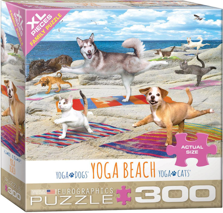 Eurographics - Yoga Beach (300 pc -  XL Puzzle Pieces)